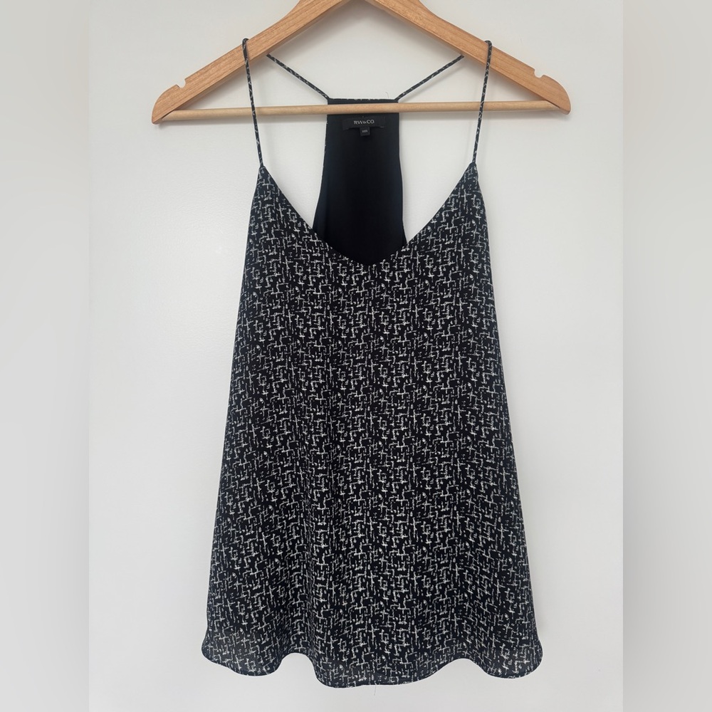 BOGO! RW&CO. Black and White Patterned Camisole